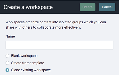Clone Workspace